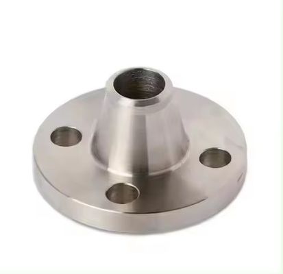 Tamanho personalizado Flange de aço inoxidável prateado com conexão padrão ISO e flange