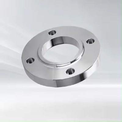 Tamanho personalizado Flange de aço inoxidável prateado com conexão padrão ISO e flange
