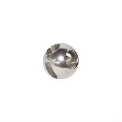 Padrão nacional DN150-DN300 201/304/316L válvula de esferas de três vias de aço inoxidável com resistência à corrosão e superfície polida espelho