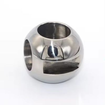 Padrão nacional DN150-DN300 201/304/316L válvula de esferas de três vias de aço inoxidável com resistência à corrosão e superfície polida espelho