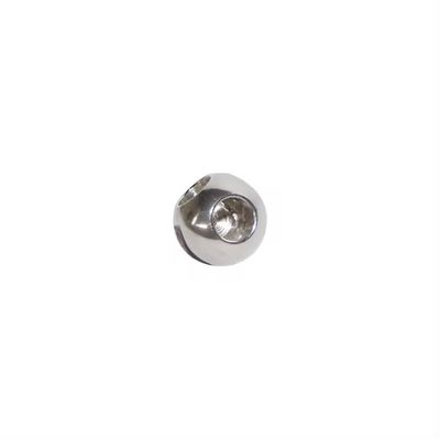 DN150-DN300 válvula de esfera de aço inoxidável prateada de três vias com resistência a altas temperaturas e superfície polida a espelho