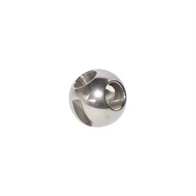 DN150-DN300 válvula de esfera de aço inoxidável prateada de três vias com resistência a altas temperaturas e superfície polida a espelho