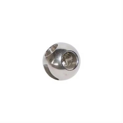 DN150-DN300 válvula de esfera de aço inoxidável prateada de três vias com resistência a altas temperaturas e superfície polida a espelho