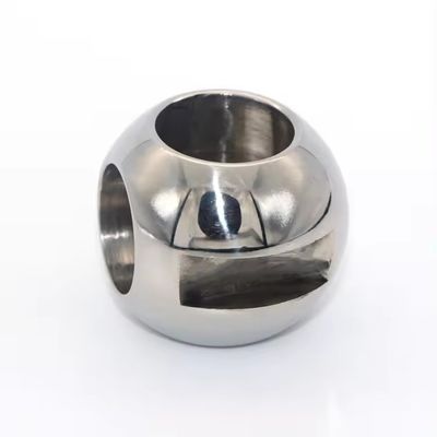DN150-DN300 válvula de esfera de aço inoxidável prateada de três vias com resistência a altas temperaturas e superfície polida a espelho