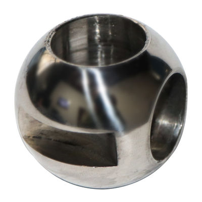 Válvula de esfera de aço inoxidável polida com esferas em forma de V e resistência à corrosão