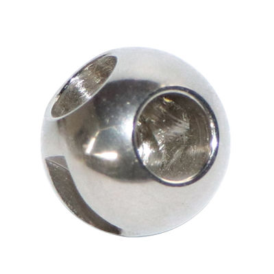 Válvula de esfera de aço inoxidável polida com esferas em forma de V e resistência à corrosão