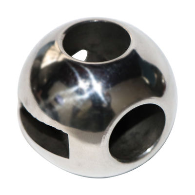 Válvula de esfera de aço inoxidável polida com esferas em forma de V e resistência à corrosão