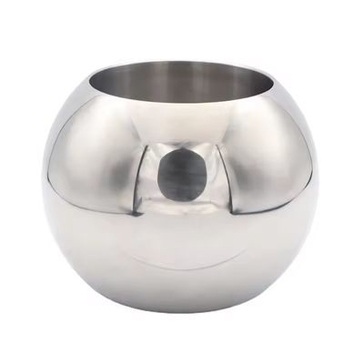DN40 válvula semi-redonda de esfera de aço inoxidável 316L válvula flutuante direta para regulação de gestão de água paragem