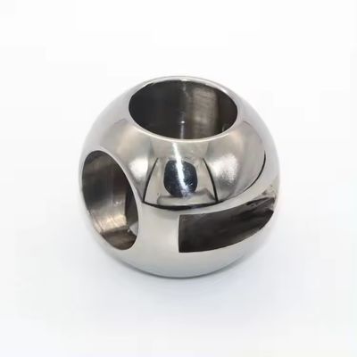 Indústria DN40-200 de aço inoxidável 304 Bala de válvula oca com resistência à corrosão e superfície polida espelho