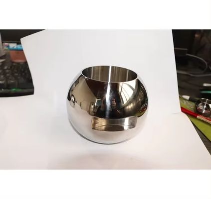 Suporte personalizado OEM válvula de bola de aço inoxidável de uma peça com garantia e superfície polida espelho