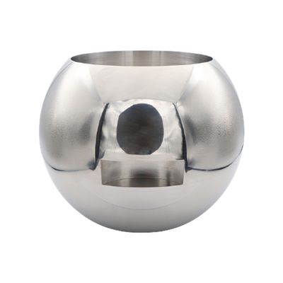 Válvula de esfera de uma peça de aço inoxidável DN65-DN100 espelhada com resistência à corrosão garantida e fluxo direto
