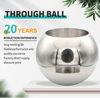 DN25 aço inoxidável 316L balão flutuante direto através da válvula com suporte OEM personalizado e superfície polida espelho