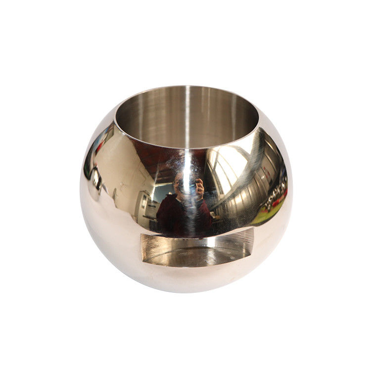DN5-DN12 Bola de válvula flutuante direta com resistência à corrosão e acabamento prateado em aço inoxidável 304/316L