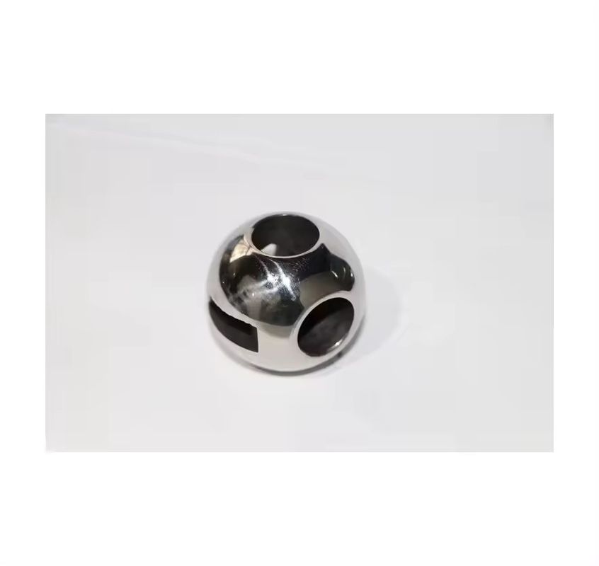 Válvula de esferas de três vias, de aço inoxidável resistente à corrosão, em padrão nacional, com fundição de descarga